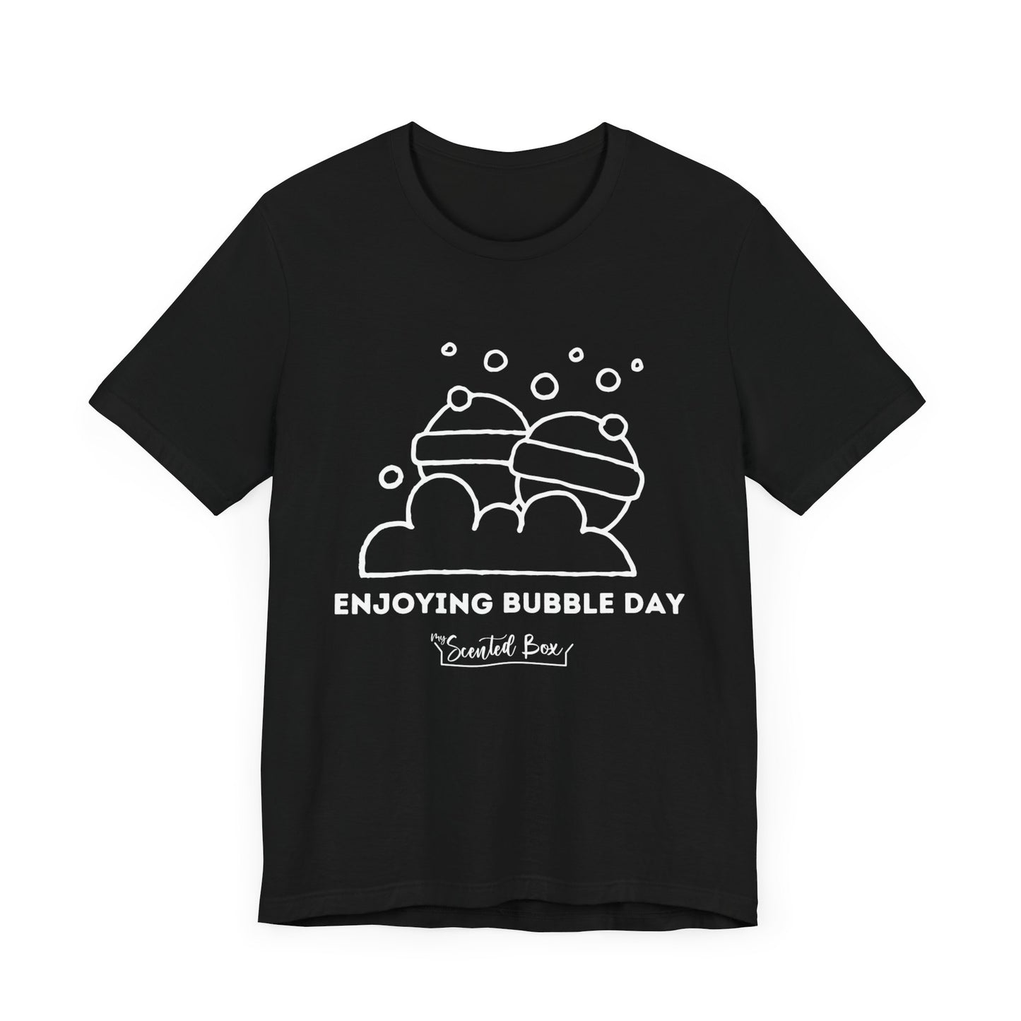 Enjoying Bubble Spa Day T-shirt, Women's Relaxation Outfit