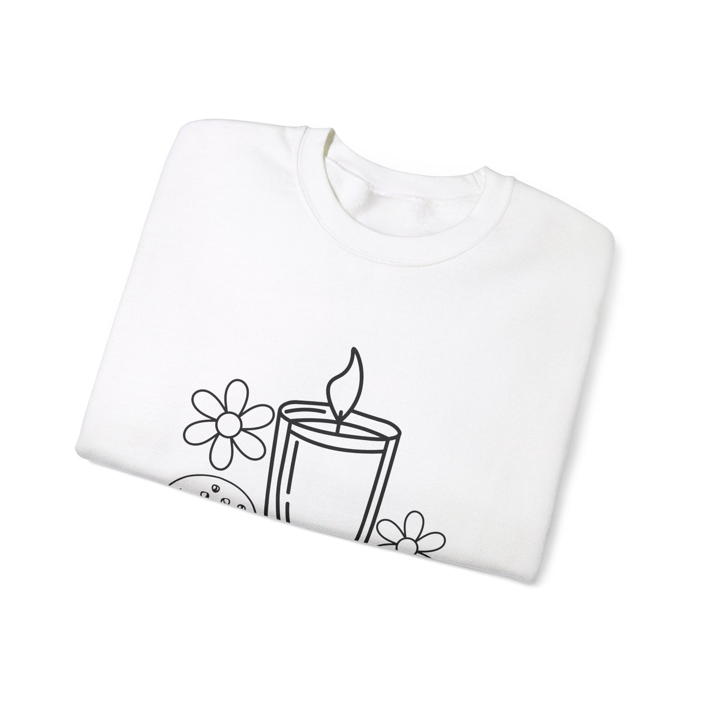 Candle with flowers Spa Day Crewneck Sweatshirt Heavy Blend™