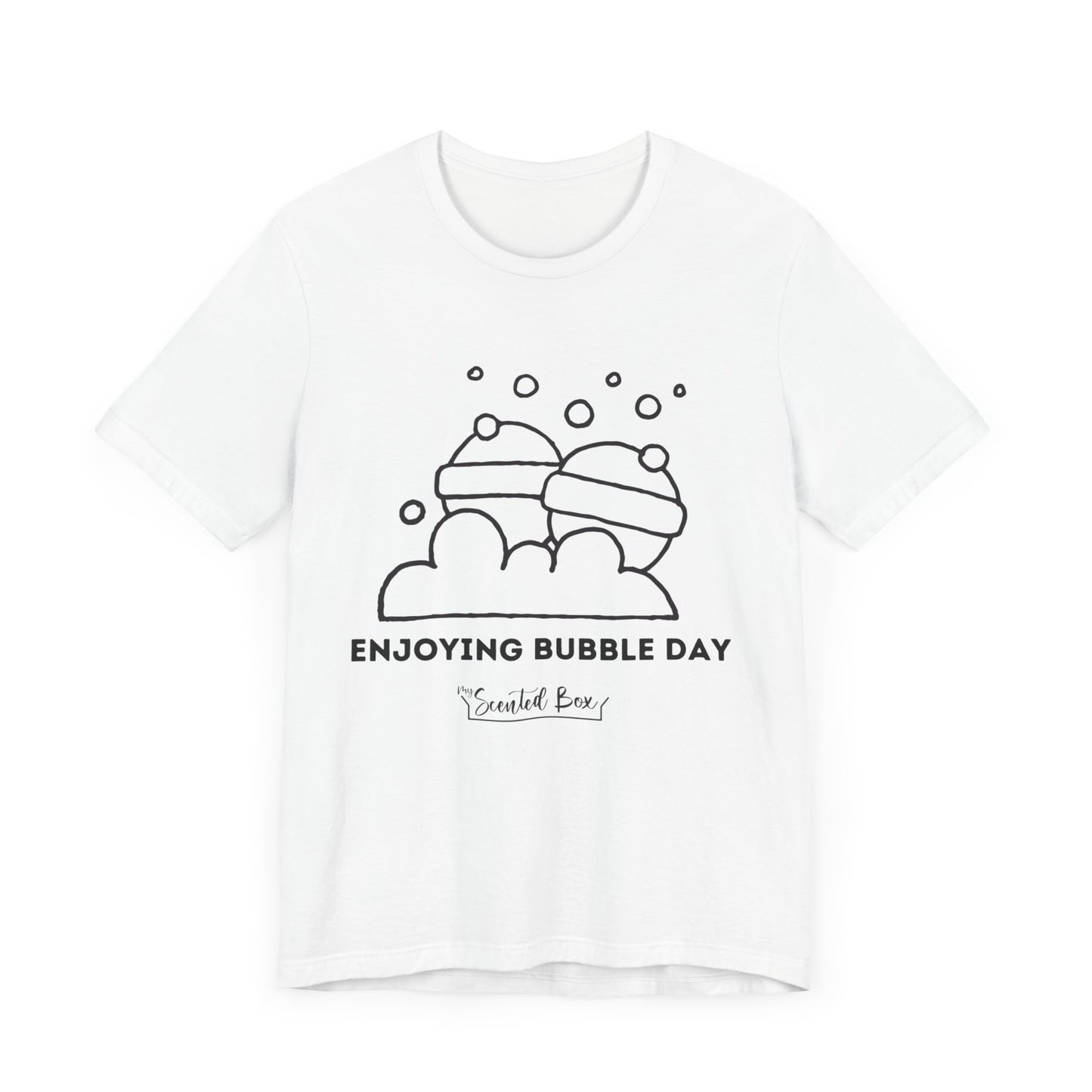 Enjoying Bubble Spa Day T-shirt, Women's Relaxation Outfit