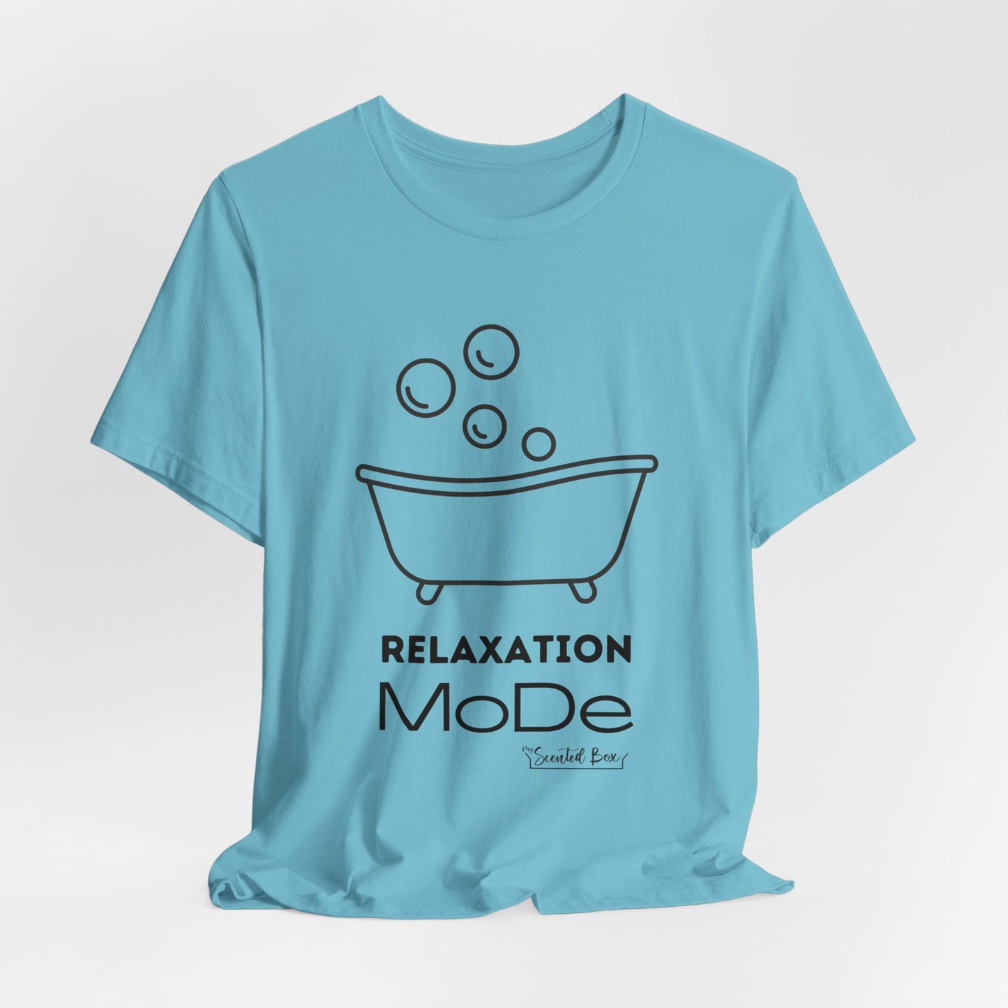Relaxation Mode Spa Day Crew Neck Soft Cotton T-shirt