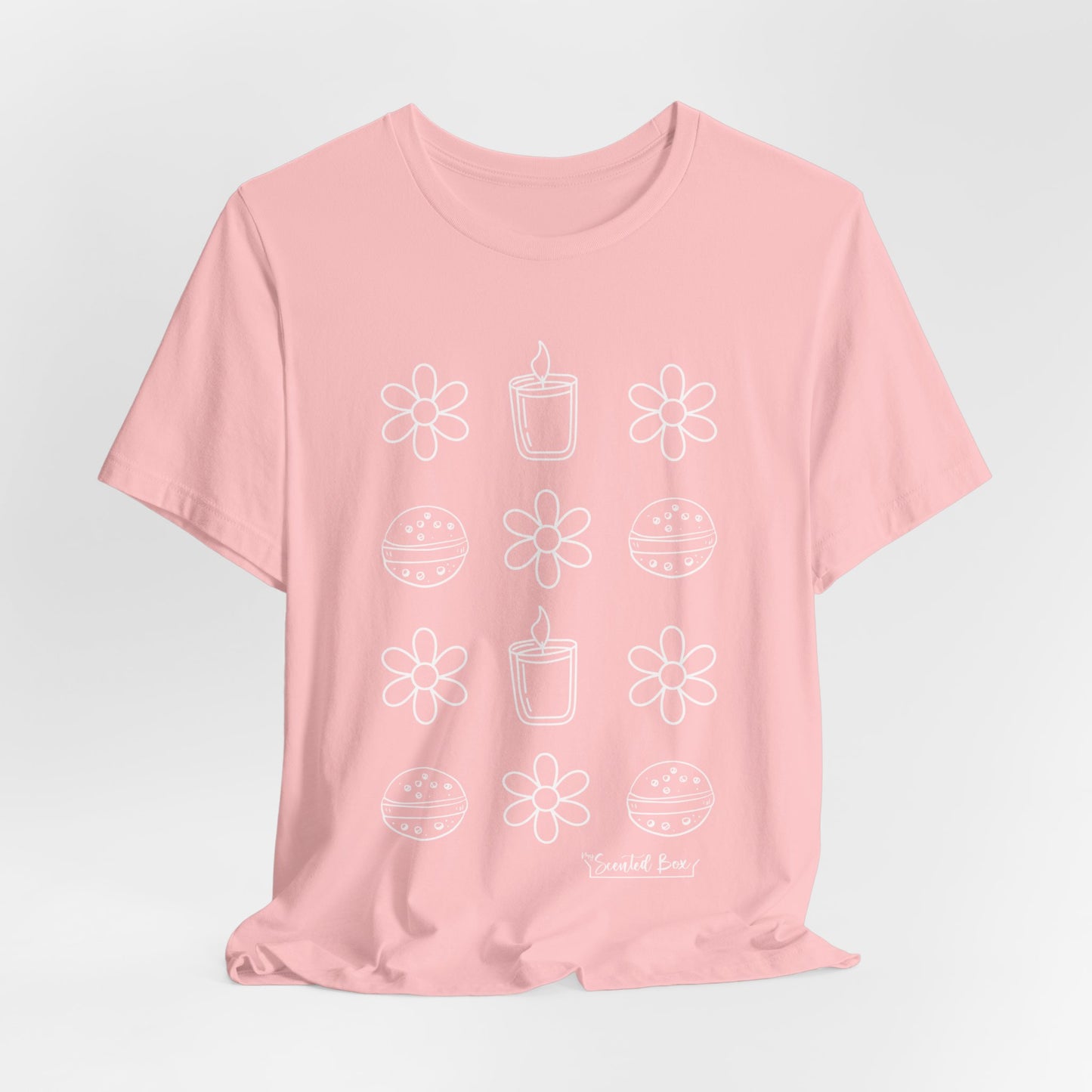 Flowery Candles Spa Day Jersey Short Sleeve Tee