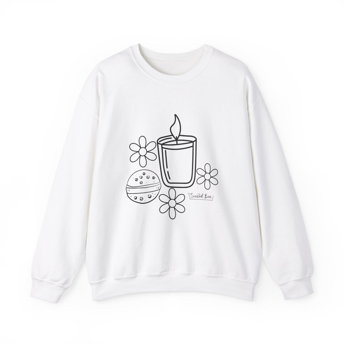 Candle with flowers Spa Day Crewneck Sweatshirt Heavy Blend™