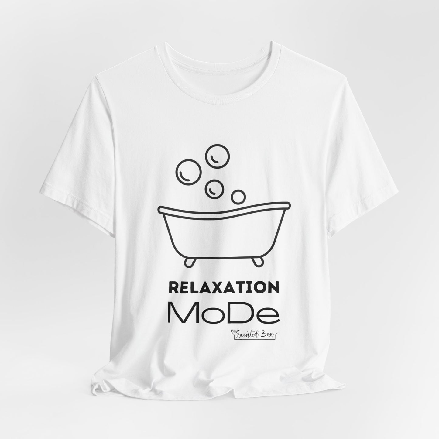 Relaxation Mode Spa Day Crew Neck Soft Cotton T-shirt