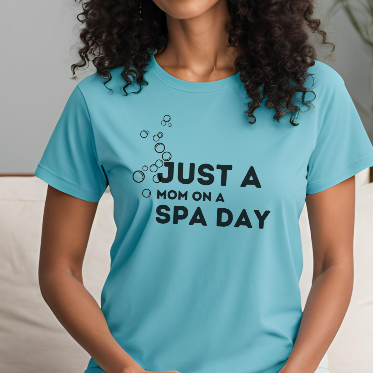 Just a Mom on a Spa Day Jersey Short Sleeve Tee