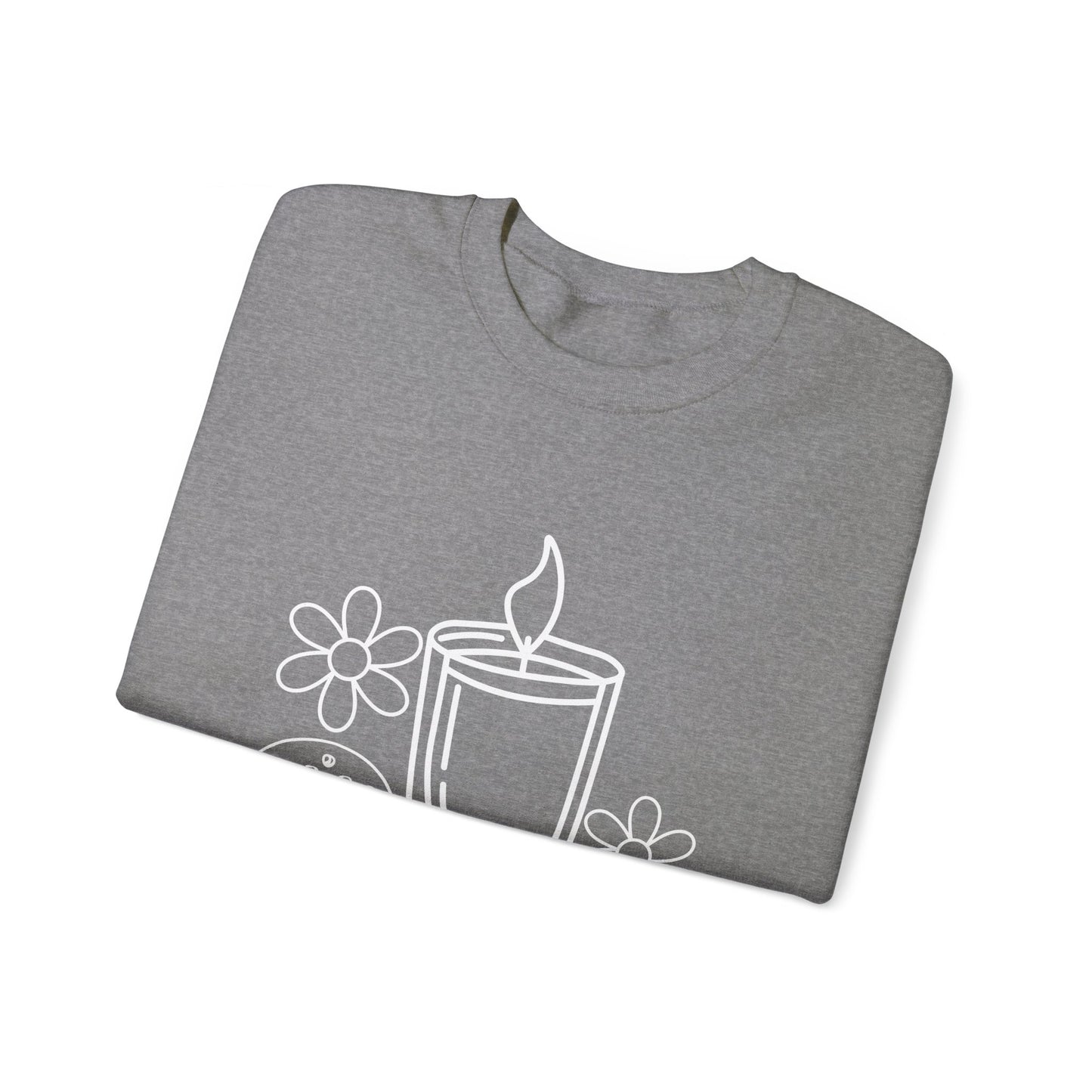 Candle with flowers Spa Day Crewneck Sweatshirt Heavy Blend™