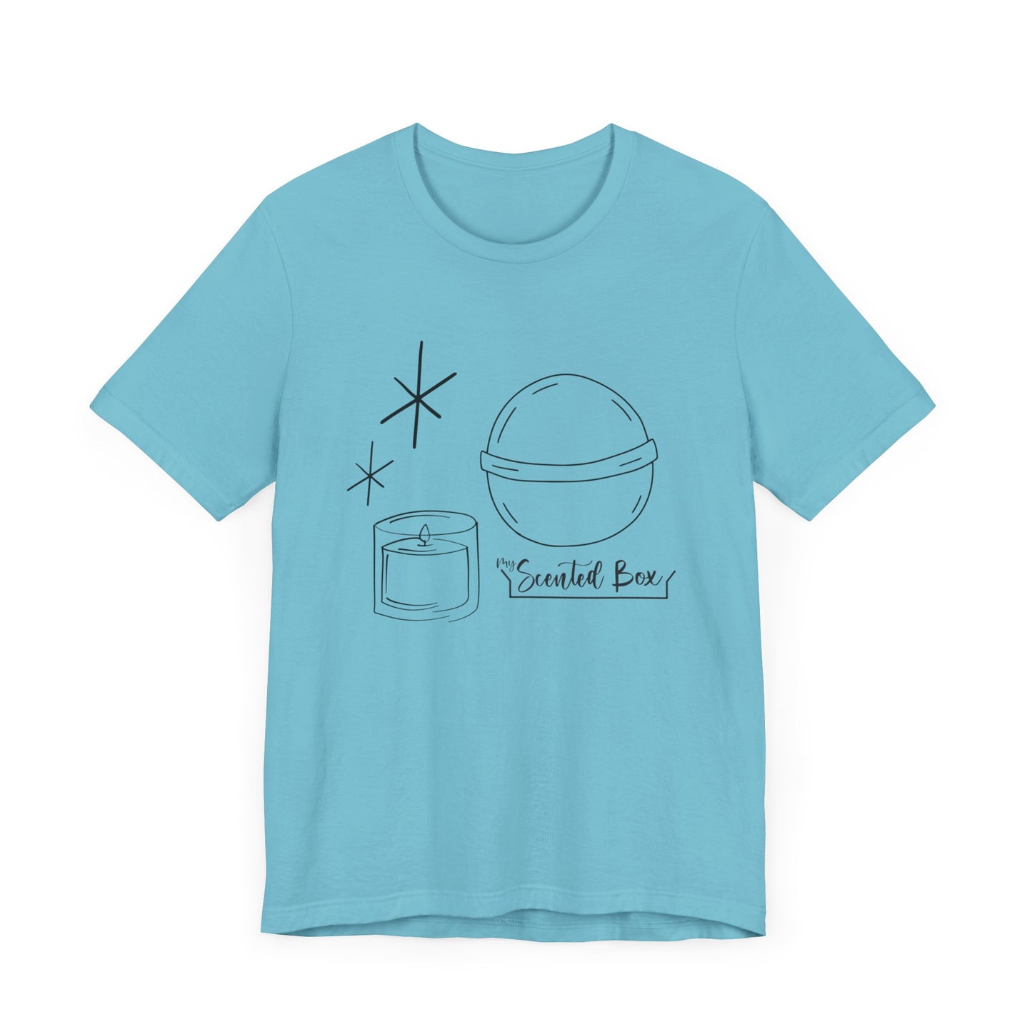 Sparkly Bath Bomb & Candle Spa Day T-shirt Jersey Short Sleeve