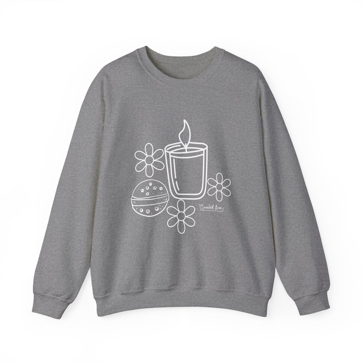 Candle with flowers Spa Day Crewneck Sweatshirt Heavy Blend™