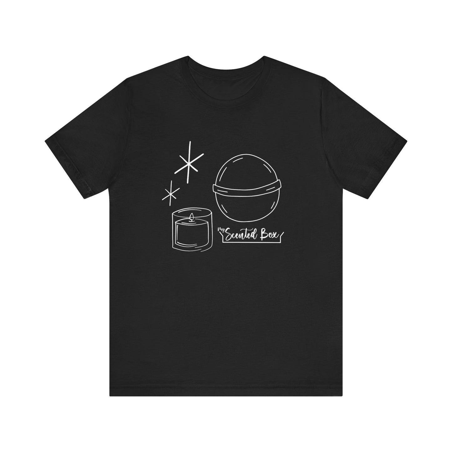 Sparkly Bath Bomb & Candle Spa Day T-shirt Jersey Short Sleeve