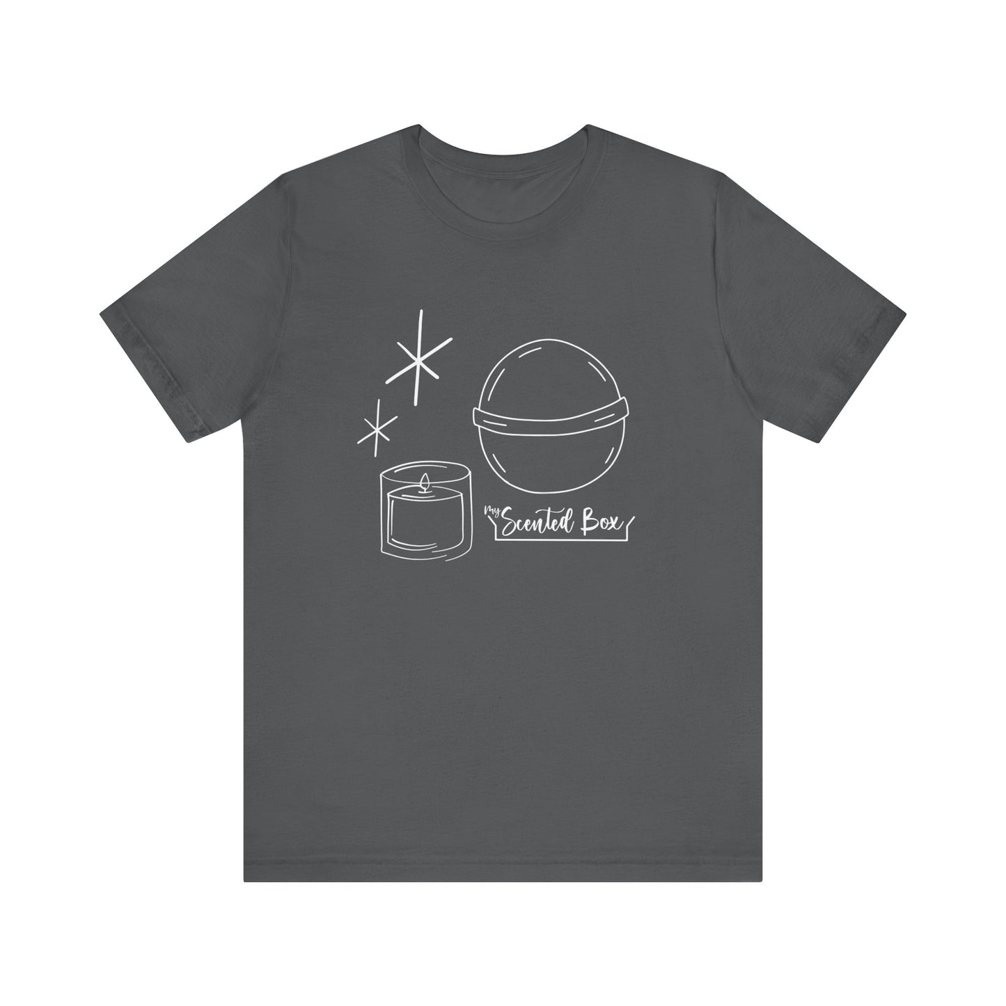 Sparkly Bath Bomb & Candle Spa Day T-shirt Jersey Short Sleeve