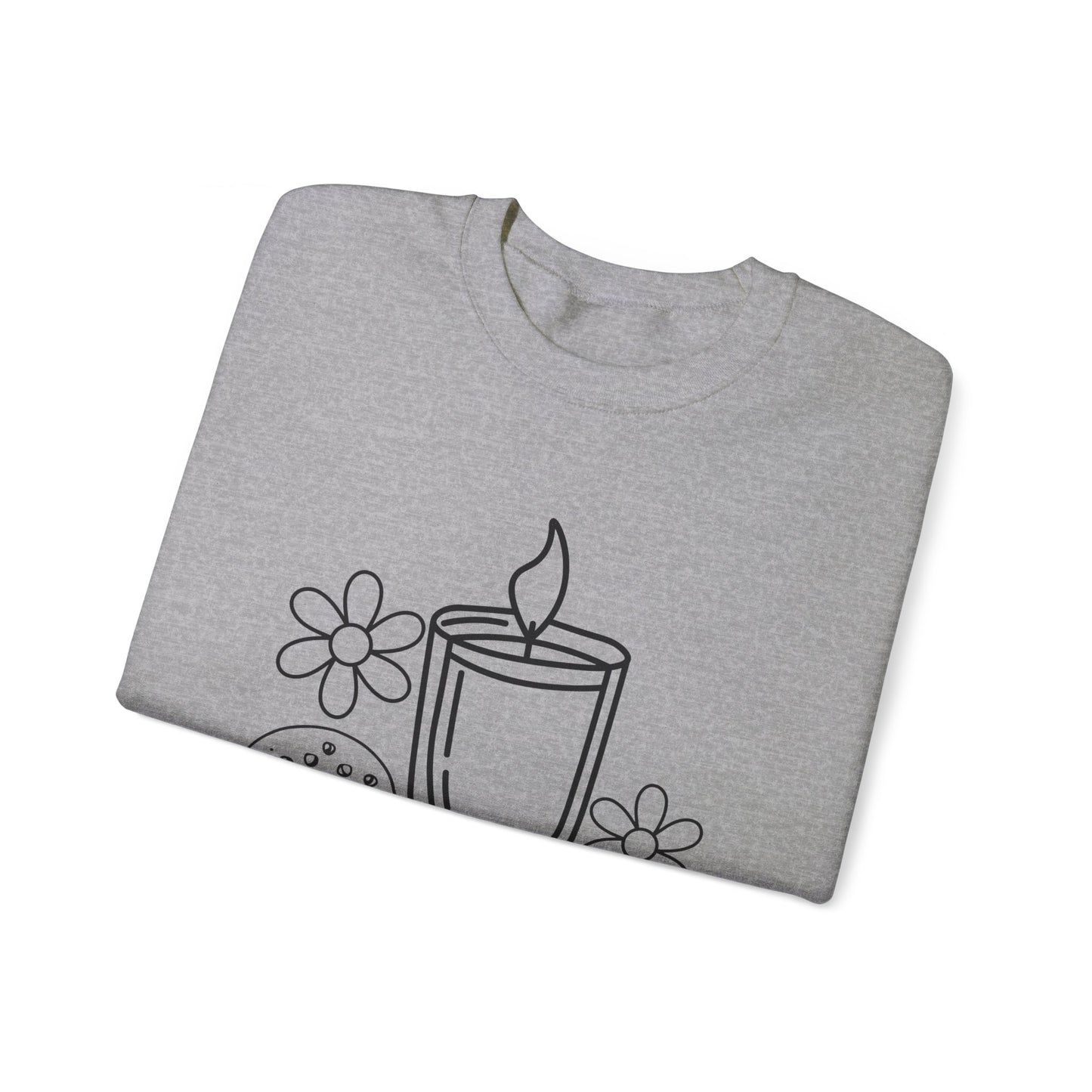 Candle with flowers Spa Day Crewneck Sweatshirt Heavy Blend™