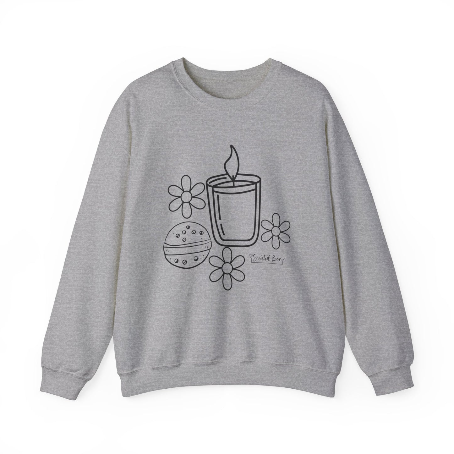 Candle with flowers Spa Day Crewneck Sweatshirt Heavy Blend™