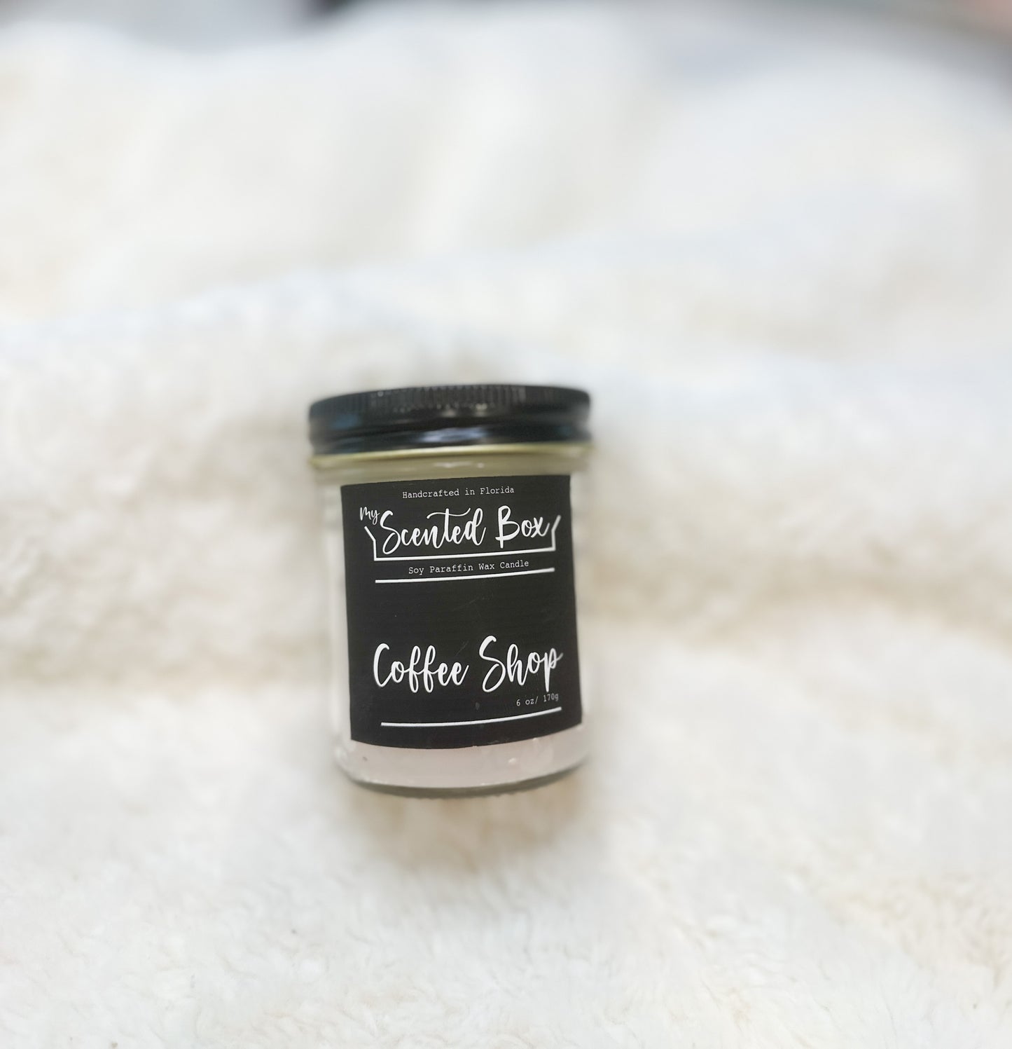 Scented Handmade 6 oz Soy Paraffin Candle, Candlelight Home Decor, Relaxation Present for Friend