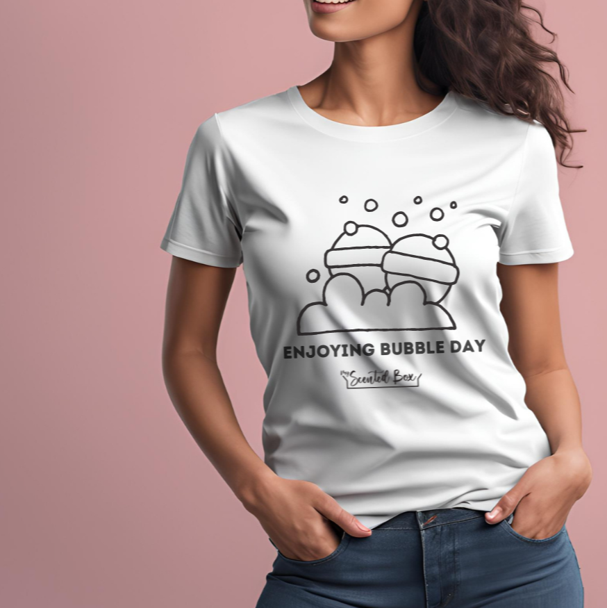 Enjoying Bubble Spa Day T-shirt, Women's Pampering Outfit