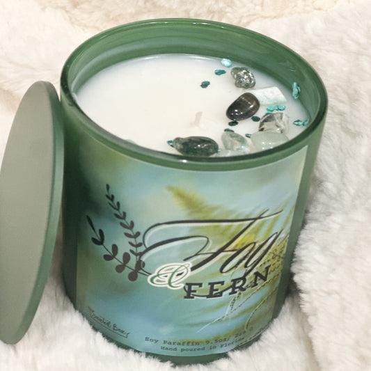 Fog and Fern Scented Candle, Fall Holiday Gift for Home Decor and Relaxation