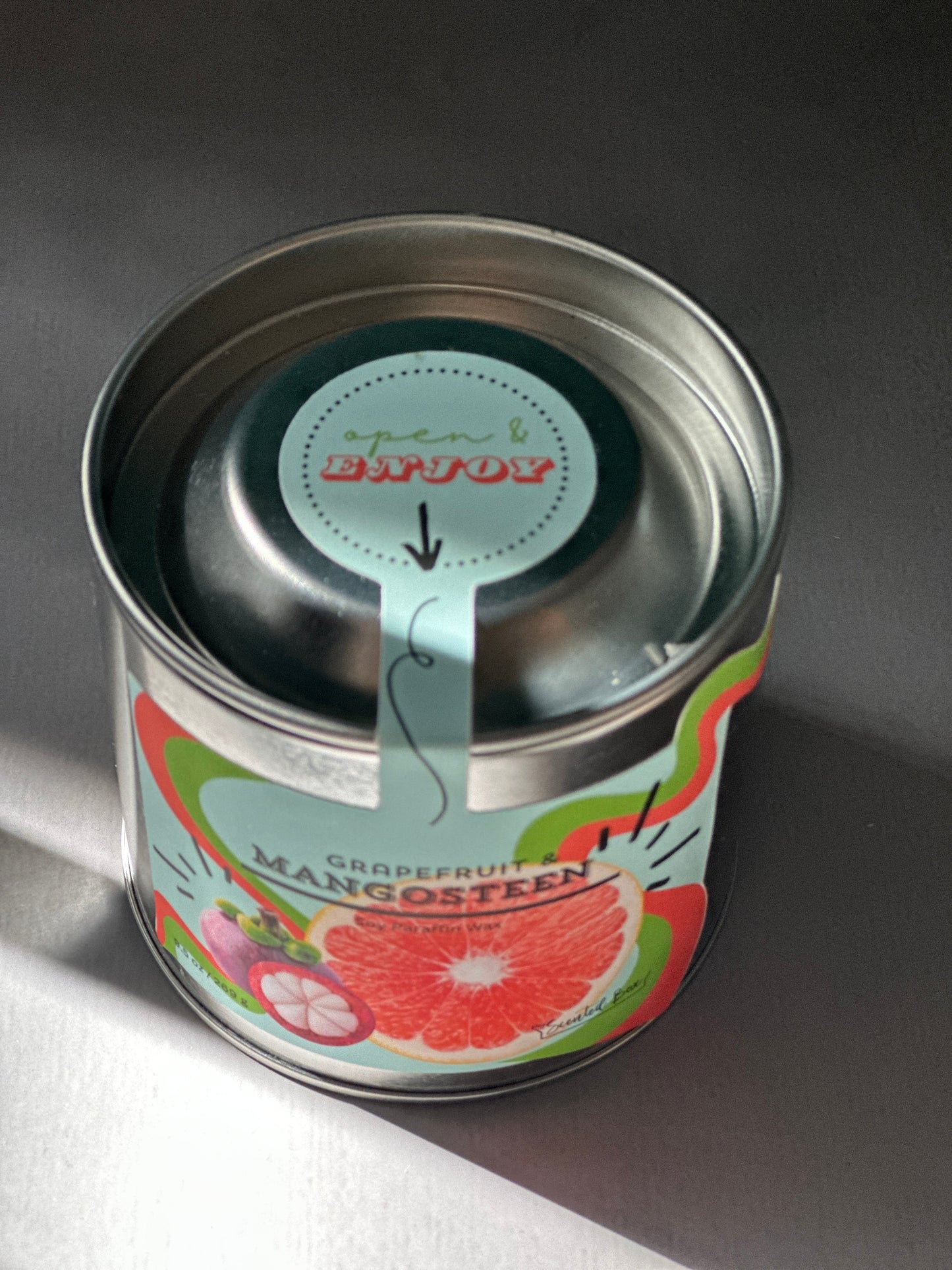 Paint Tin Container Candle, Gift for Candle Addict, Birthday Gift