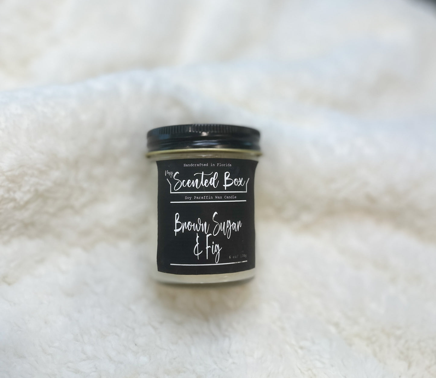 Scented Handmade 6 oz Soy Paraffin Candle, Candlelight Home Decor, Relaxation Present for Friend