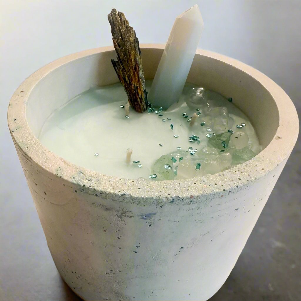 Large Concrete Vessel Candle for Home Decor, Aromatic Gift for Housewarming Party,  Gift Relaxation Birthday Gift for Friend